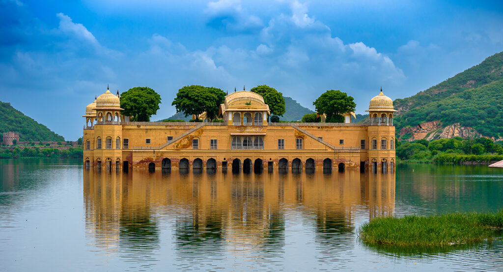 View of Jal Mahal ,a palace in the middle of the Man Sagar Lake